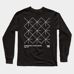 Oneohtrix Point Never /  Minimal Graphic Design Tribute Long Sleeve T-Shirt